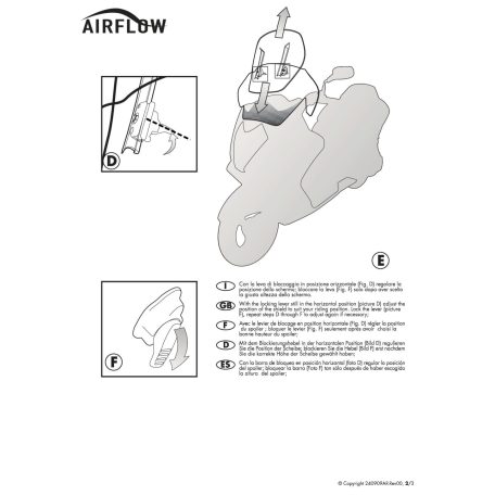Plexi-szélvédő állítható SUZUKI DL 1000 V-Strom (2014-2019) GIVI