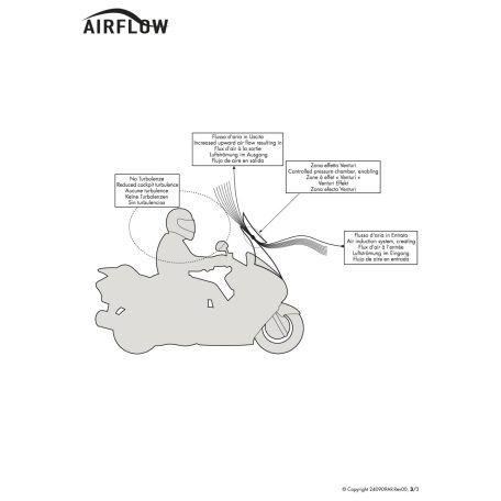 Plexi-szélvédő állítható SUZUKI DL 1000 V-Strom (2014-2019) GIVI