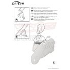 Plexi-szélvédő állítható BMW F 800 GS ADVENTURE (13-18) GIVI