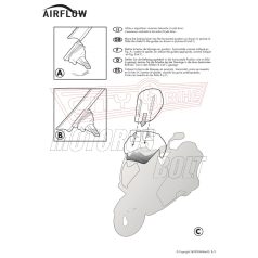   Plexi-szélvédő állítható BMW F 800 GS ADVENTURE (13-18) GIVI