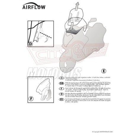 Plexi-szélvédő állítható BMW F 800 GS ADVENTURE (13-18) GIVI
