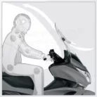 Plexi-szélvédő állítható TRIUMPH Tiger 800 / 800 XC / 800 XR (2011-2017) GIVI