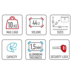 Csomagtartó doboz GIVI Trekker Alaska ALA44B