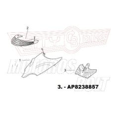 Burkolat APRILIA SR 50www /125 első-kicsi hűtőrács