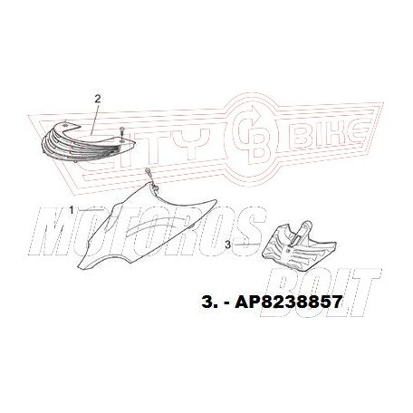 Burkolat APRILIA SR 50www /125 első-kicsi hűtőrács