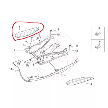 Taposó gumi APRILIA SR 50 jobb (fekete)