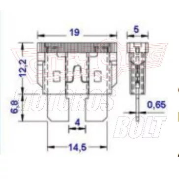 Biztosíték KÉSES 7.5-40A