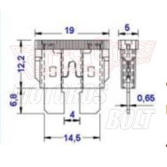 Biztosíték KÉSES 7.5-40A