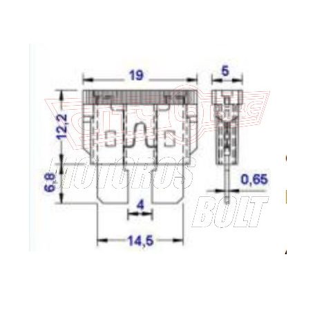 Biztosíték KÉSES 7.5-40A