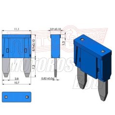 Biztosíték KÉSES 5-20A (mini)