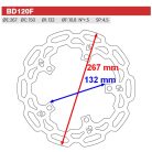 Féktárcsa YAMAHA X-Max  első   BRENTA