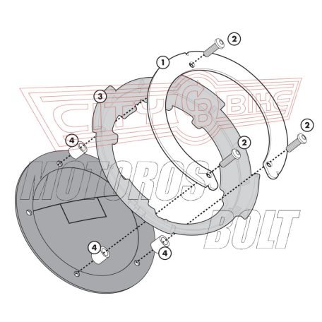 Rögzítő szett Tanklock és TanklockED táskákhoz BF01 GIVI