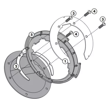   Rögzítő szett Tanklock és TanklockED táskákhoz BF02 GIVI