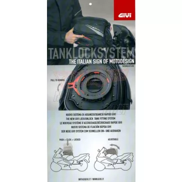   Rögzítő szett Tanklock és TanklockED táskákhoz BF04 GIVI