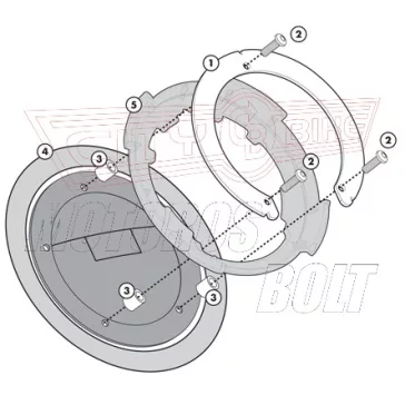   Rögzítő szett Tanklock és TanklockED táskákhoz BF08 GIVI