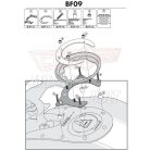 Rögzítő szett Tanklock és TanklockED táskákhoz BF09 GIVI