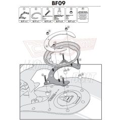   Rögzítő szett Tanklock és TanklockED táskákhoz BF09 GIVI