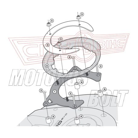Rögzítő szett Tanklock és TanklockED táskákhoz BF09 GIVI
