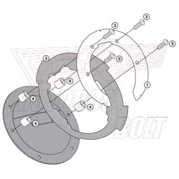   Rögzítő szett Tanklock és TanklockED táskákhoz BF10 GIVI