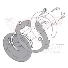   Rögzítő szett Tanklock és TanklockED táskákhoz BF14 GIVI