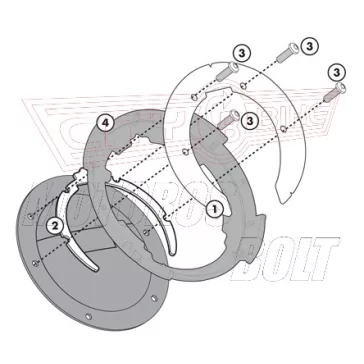   Rögzítő szett Tanklock és TanklockED táskákhoz BF14 GIVI