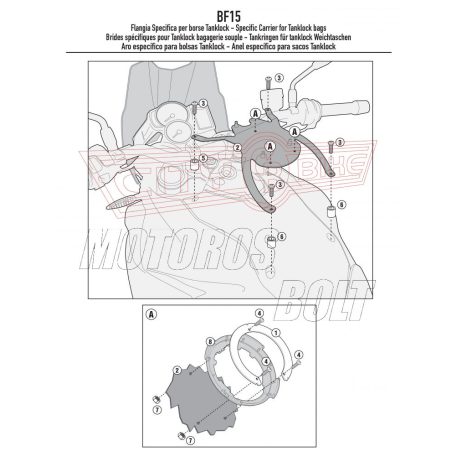 Rögzítő szett Tanklock és TanklockED táskákhoz BF15 GIVI
