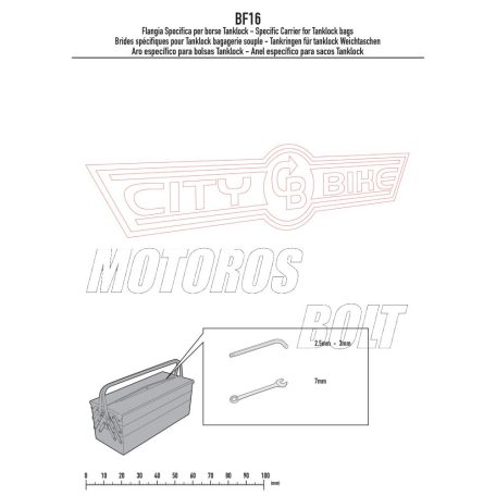 Rögzítő szett Tanklock és TanklockED táskákhoz BF16 GIVI