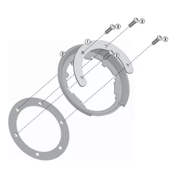   Rögzítő szett Tanklock és TanklockED táskákhoz BF17 GIVI
