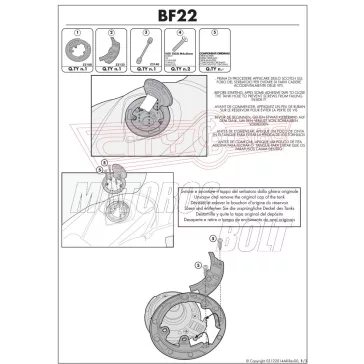   Rögzítő szett Tanklock és TanklockED táskákhoz BF22 GIVI