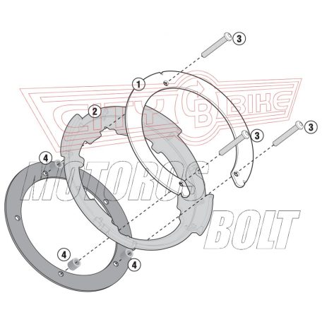 Tanktáska rögzítő Tanklockhoz BF23 YAMAHA GIVI