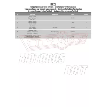   Rögzítő szett Tanklock és TanklockED táskákhoz BF23 GIVI