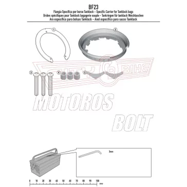   Rögzítő szett Tanklock és TanklockED táskákhoz BF23 GIVI