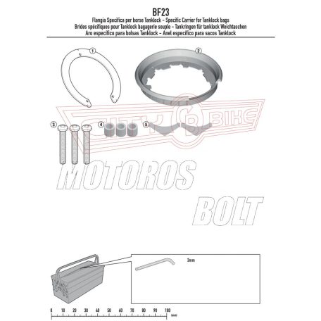 Rögzítő szett Tanklock és TanklockED táskákhoz BF23 GIVI
