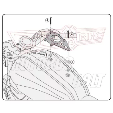   Rögzítő szett Tanklock és TanklockED táskákhoz BF24 GIVI