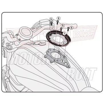   Rögzítő szett Tanklock és TanklockED táskákhoz BF24 GIVI