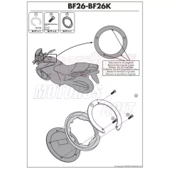   Rögzítő szett NÉHÁNY Tanklock és TanklockED táskához BF26 GIVI