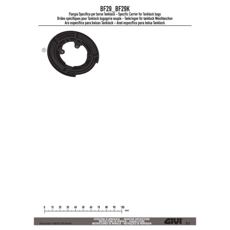 Rögzítő szett Tanklock és TanklockED táskákhoz BF29 GIVI