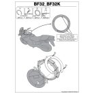 Rögzítő szett Tanklock és TanklockED táskákhoz BF32 GIVI