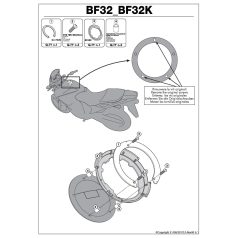   Rögzítő szett Tanklock és TanklockED táskákhoz BF32 GIVI