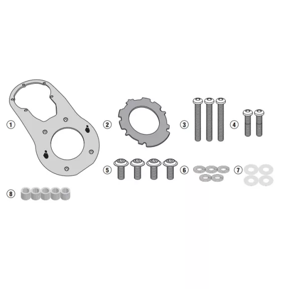 Rögzítő szett Tanklock és TanklockED táskákhoz BF36 GIVI Rögzítő szett Tanklock és TanklockED táskákhoz BF36 GIVI