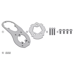   Rögzítő szett Tanklock és TanklockED táskákhoz BF38 GIVI