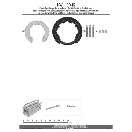 Rögzítő szett Tanklock és TanklockED táskákhoz BF41 GIVI