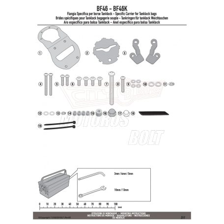 Rögzítő szett Tanklock és TanklockED táskákhozhoz BF46 GIVI