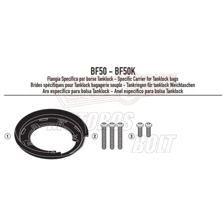 Rögzítő szett Tanklock és TanklockED táskákhoz BF50 GIVI