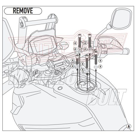 Rögzítő szett Tanklock és TanklockED táskákhoz BF50 GIVI
