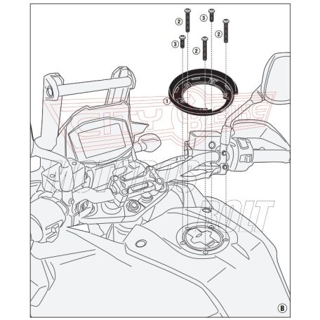 Rögzítő szett Tanklock és TanklockED táskákhoz BF50 GIVI