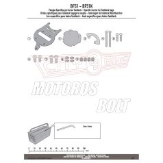   Rögzítő szett Tanklock és TanklockED táskákhoz BF51 GIVI