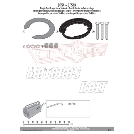 Rögzítő szett Tanklock és TanklockED táskákhoz BF54 GIVI