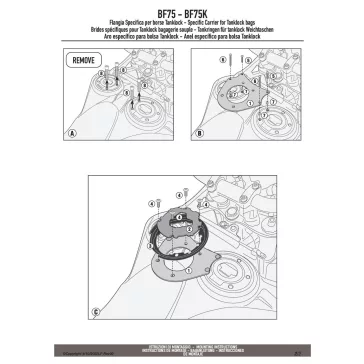   Rögzítő szett Tanklock és TanklockED táskákhoz BF75 GIVI