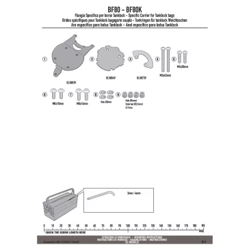   Rögzítő szett Tanklock és TanklockED táskákhoz BF80 GIVI